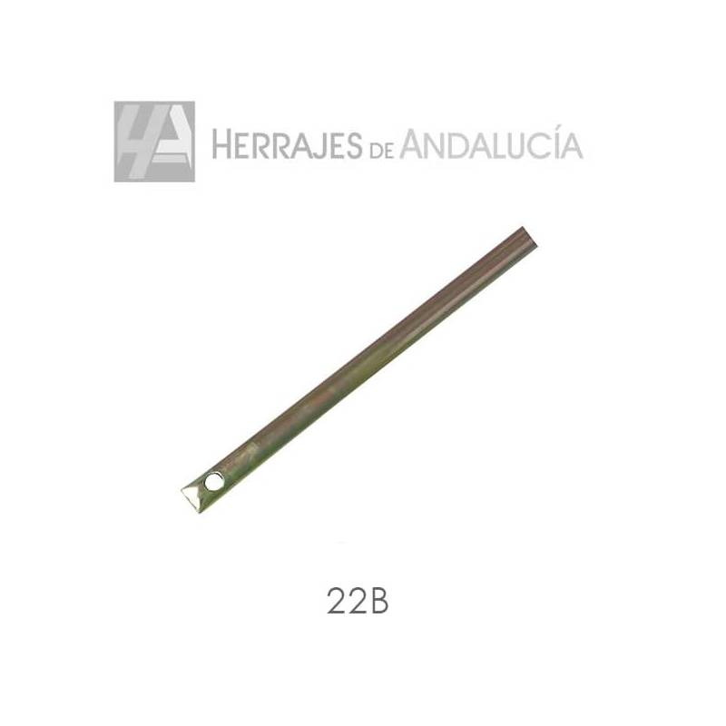 Barra media caña bricomatada-Herrajes de Andalucía