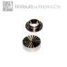 Embellecedor Facetado Latón 16 mm Níquel | Herrajes de Andalucía