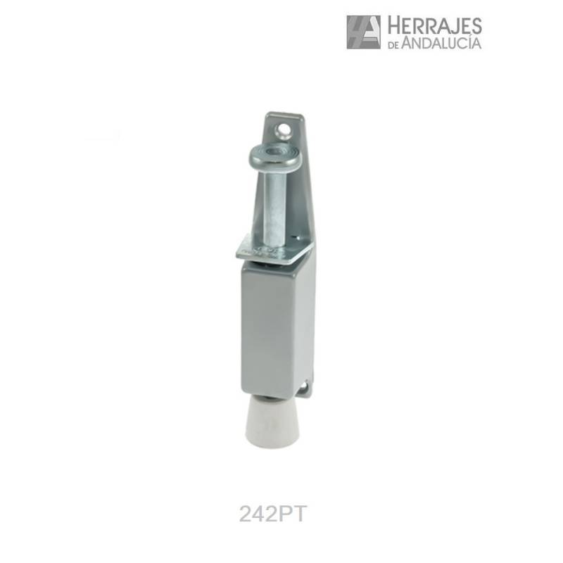 Retenedor puerta pie pequeño 242 plata | Herrajes de Andalucía