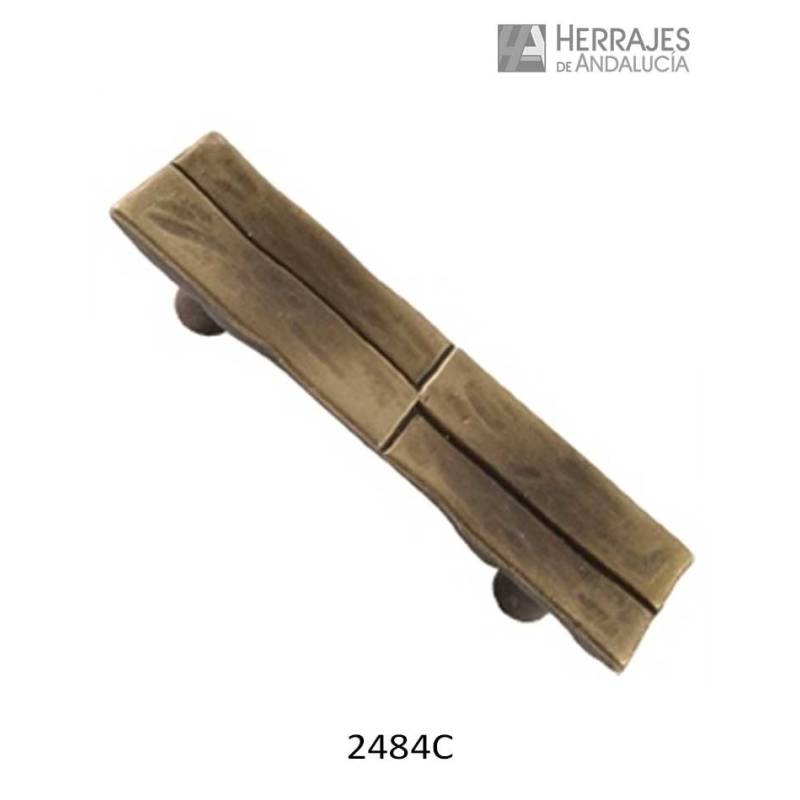 Tirador mueble cuero mate Zamak 94x25x21 | Herrajes de Andalucía