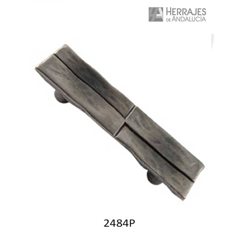 Tirador mueble plata mate Zamak 94x25x21 | Herrajes de Andalucía