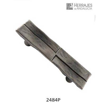 Tirador mueble plata mate Zamak 94x25x21 | Herrajes de Andalucía