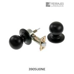 Pomo Bola Tesa 3905 puertas de paso negro | Herrajes de Andalucía