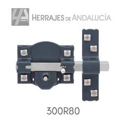 Cerrojo Pintado FAC 301R/80 Bombillo 70 mm Llave-Botón | Herrajes de Andalucía