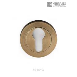 Bocallave Ø50mm Yale puerta acabado cuero | Herrajes de Andalucía