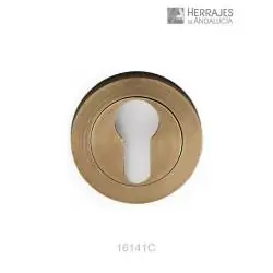 Bocallave Ø50mm Yale puerta acabado cuero | Herrajes de Andalucía