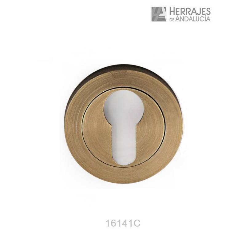 Bocallave Ø50mm Yale puerta acabado cuero | Herrajes de Andalucía