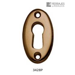 Bocallave vertical bronce patinado besana 37x21,5mm