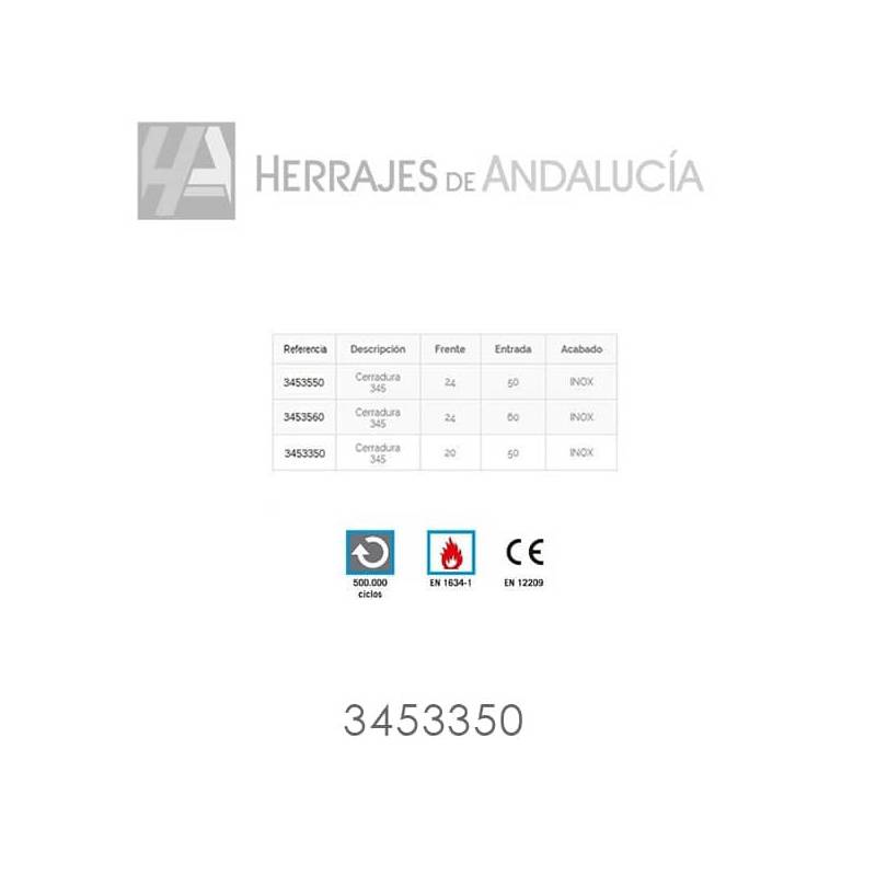 Cerradura golpe de embutir de canto redondo-Herrajes de Andalucía