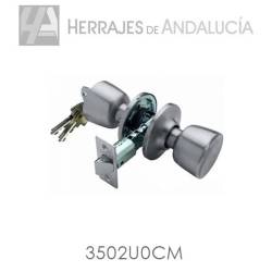 Pomo tesa llave fijo-libre cromo mate 3502/u0