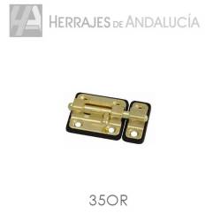Cerrojo A-600 35mm oro | Herrajes de Andalucía