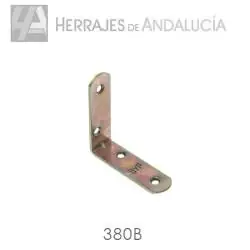 Ángulo refuerzo acero 80x20 mm | Herrajes de Andalucía