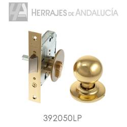 POMO PARA PUERTA DE INTERIOR PASO CON LLAVE LATON 3B00 TESA