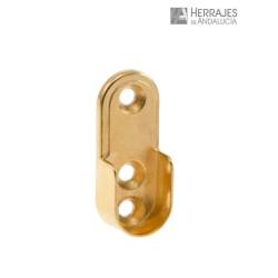 Soporte lateral ovalado dorado | Herrajes de Andalucía