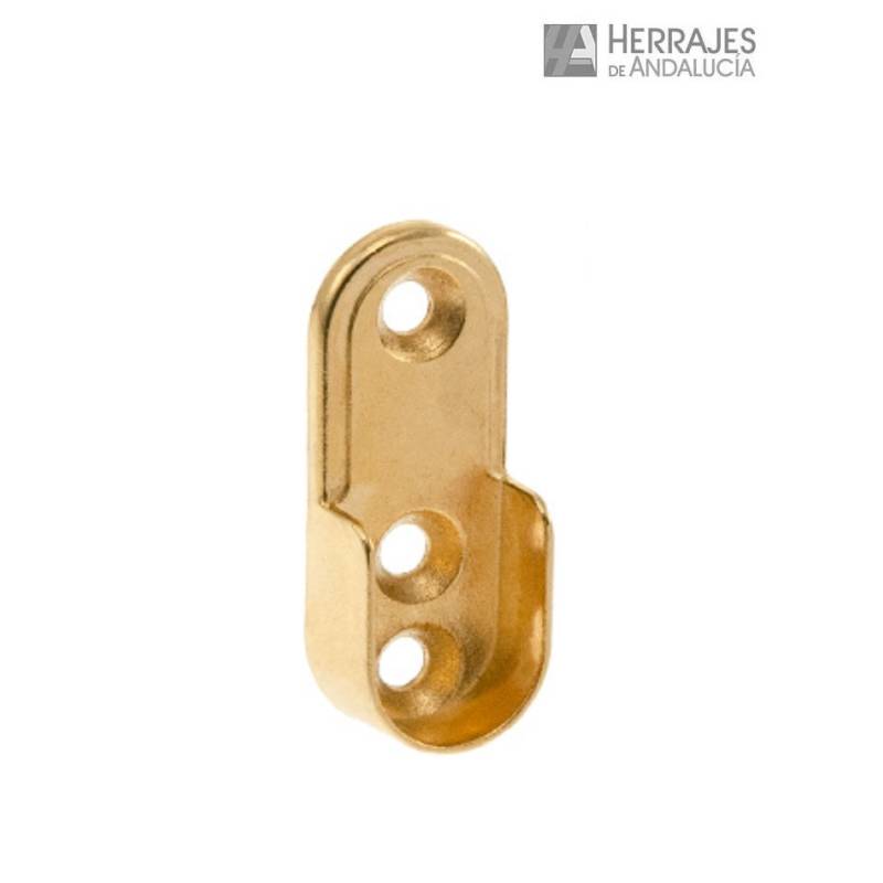 Soporte lateral ovalado dorado | Herrajes de Andalucía
