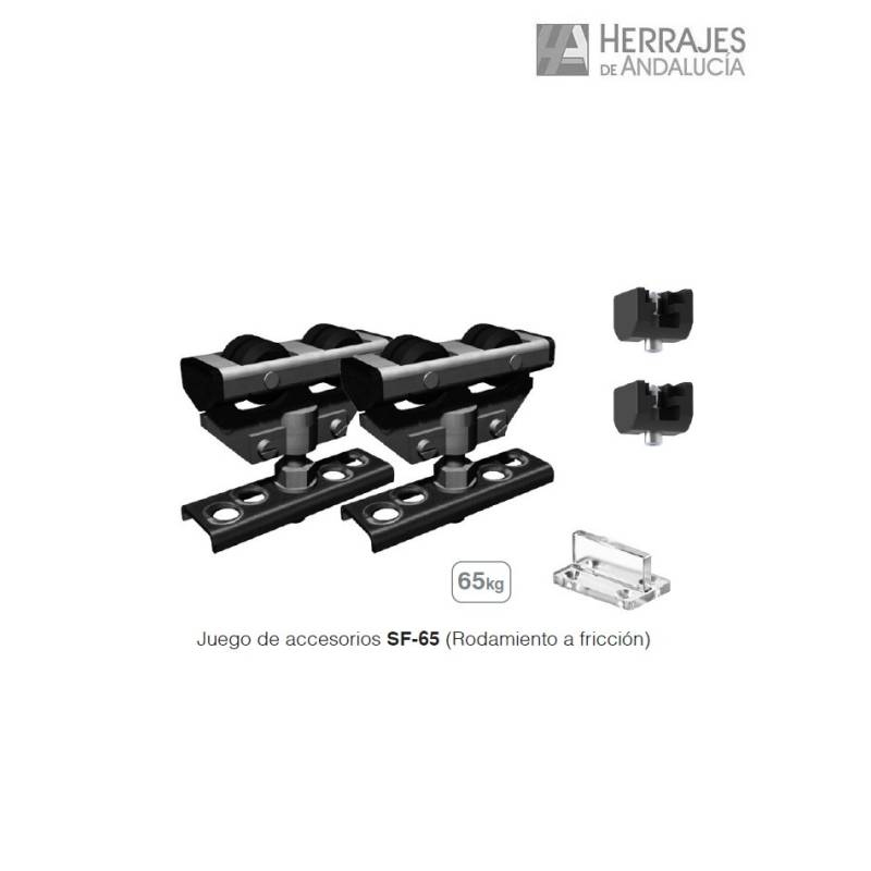 Juego accesorios SF‑65 hasta 65 kg rodamiento a fricción |Herrajes de Andalucía