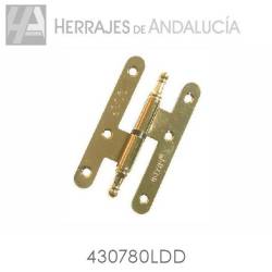 Pernio lacado dorado con remate dcha 4307/80