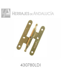 Pernio lacado dorado con remate izda 4307/80
