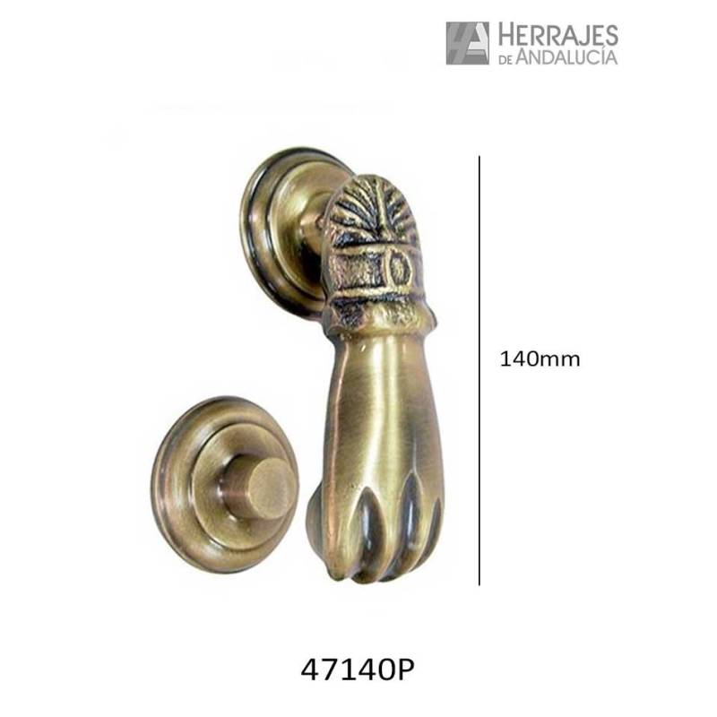 Mano de Fátima 140mm Latón | Herrajes de Andalucía