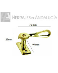 Aldabilla hl dorada modelo 475 medida 3/4 sin cuÑa