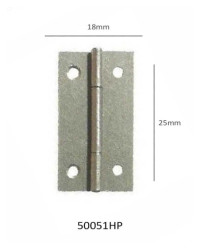 Bisagra fija 5005-1" de 18x25mm de hierro acabado: gris