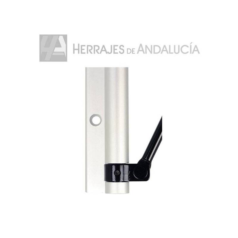 Bisagra puerta muelle regulable blanca | Herrajes de Andalucía