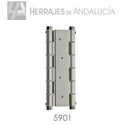 Bisagra doble acción autocierre plata | Herrajes de Andalucía