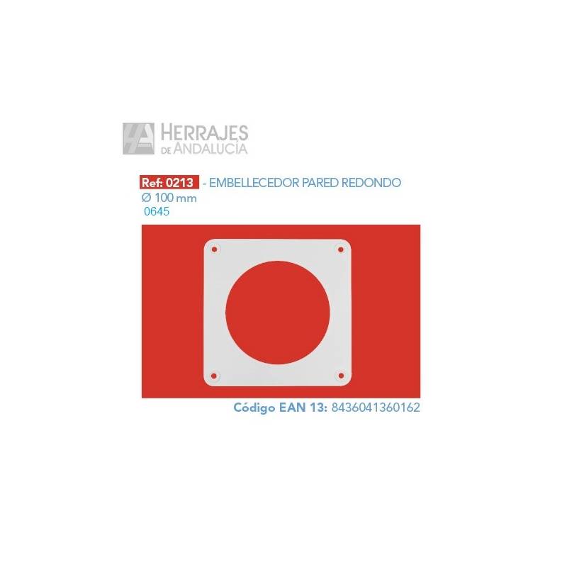 Embellecedor Redondo Blanco Ø100 | Herrajes de Andalucía