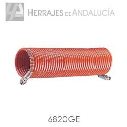GOMA ESPIRAL 6X8X20 MTS. 1/4 ROJO 