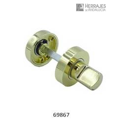 Condena Puertas de Paso Ø35mm zamak latonado | Herrajes de Andalucía