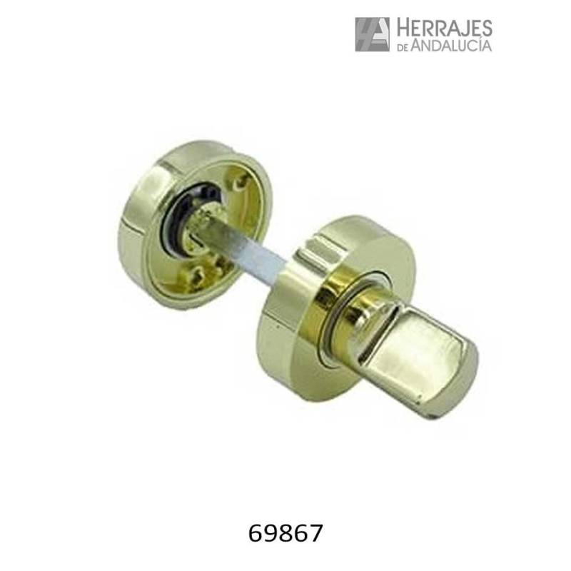 Condena Puertas de Paso Ø35mm zamak latonado | Herrajes de Andalucía