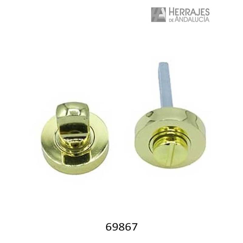 Condena Puertas de paso Ø35mm zamak latonado | Herrajes de Andalucía