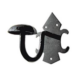 Percha Castellana Negra 120x85mm | Herrajes de Andalucía
