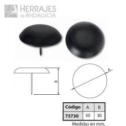 Clavo redondo negro 30 mm | Herrajes de Andalucía