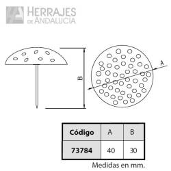 Clavo redondo negra martilleada