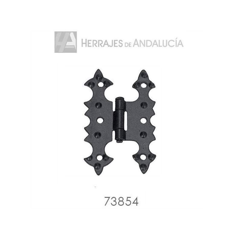 Bisagra Castellana Forja Negra 95x60 Mariposa | Herrajes de Andalucía