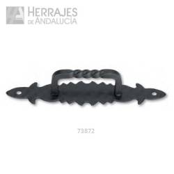 Tirador castellano negro 140×30 mm | Herrajes de Andalucía