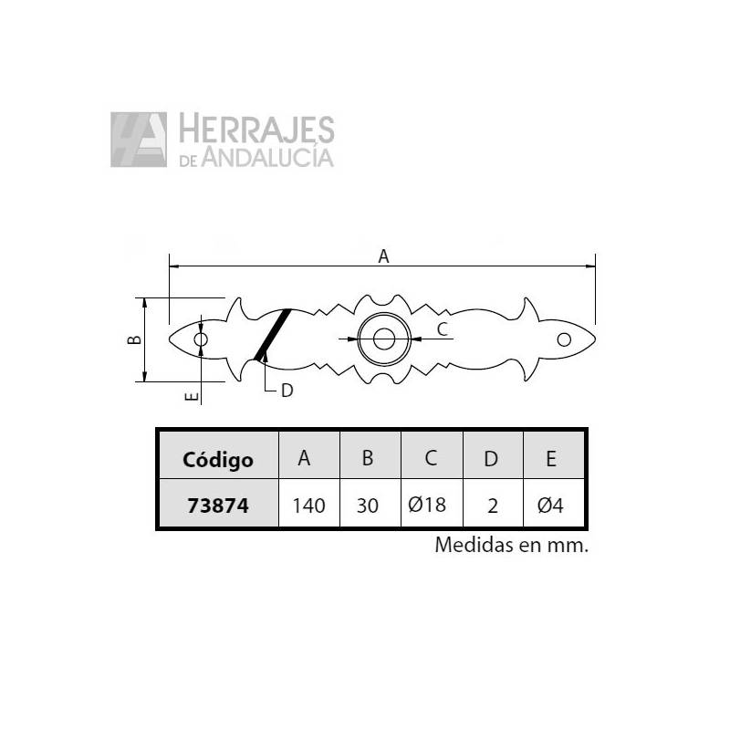 Tirador Castellano Pomo Forja Negra 140xØ30mm – Herrajes de Andalucía