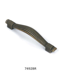 Tirador reed acabado: bronce rÚstico 96mm