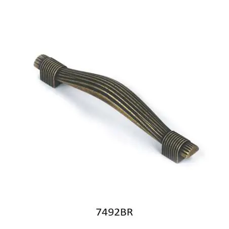 Tirador Reed bronce rústico 96 mm | Herrajes de Andalucía