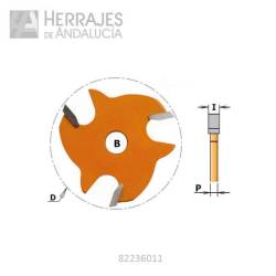 Fresa circular para ranuras laterales