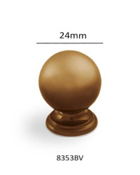 Tirador esfera acabado: bronce viejo 24mm