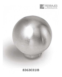 Pomo esfera acero inoxidable cepillado 20mm