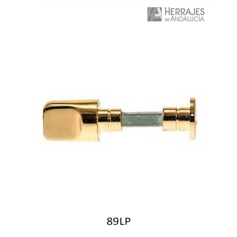 Muletilla para baños Ø19 latonada | Herrajes de Andalucía
