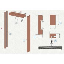 Marco dm blanco 90x210/105