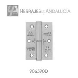 Bisagra sin remate canto cuadrado acero inox rf 100kg 9065 drch