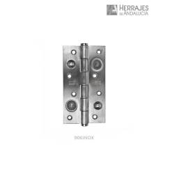 Bisagra de seguridad inox sin remate y canto cuadrado mod906 150x80mm