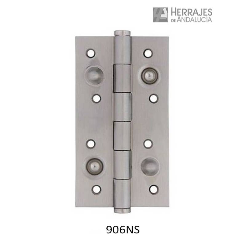 Bisagra seguridad 150x80mm níquel | Herrajes de Andalucía