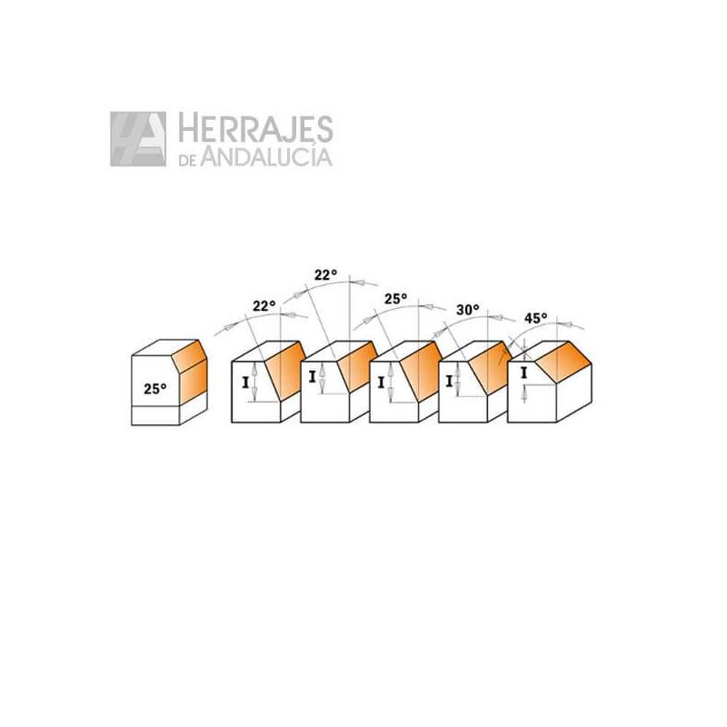 Fresa CMT 910.260.11 Bisel 45° | Herrajes de Andalucía