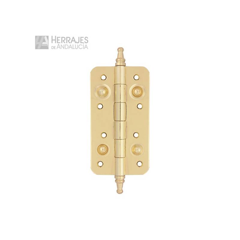 Bisagra Seguridad R16 Dorada para Puertas | Herrajes de Andalucía